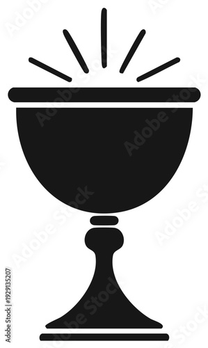 Sacred Chalice Icon Symbolizing Holy Communion and Spiritual Blessing