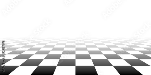 Black and white checkered seamless pattern. Endless background. Racing flag texture