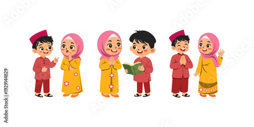 Muslim Children Greeting