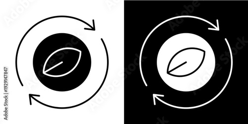 Sustainability In Monochrome Glyph 