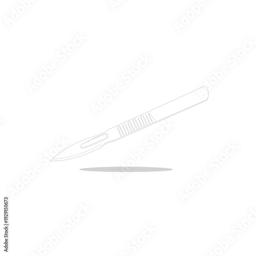 Medical Syringe Outline - Injection Tool for Healthcare