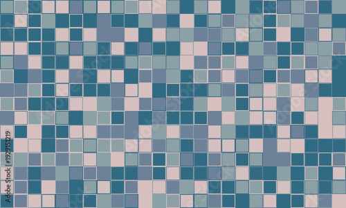 Abstract mosaic pattern in muted teal and beige tones.  Ideal for website backgrounds, digital art, and textile design.  Subtle color variation creates a calming yet visually engaging texture.