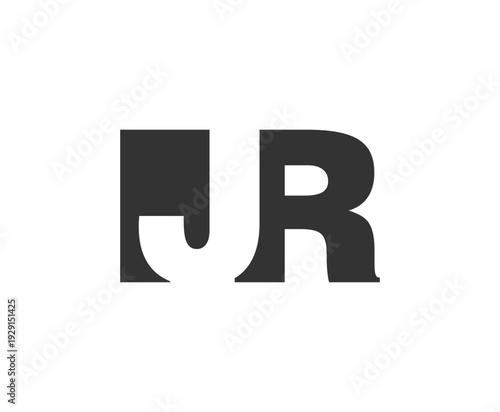 IJR logo design. Initial letter I J R bold font style for tech startups, consulting, corporate branding. Creative company name, headlines typography identity, trendy logotype.