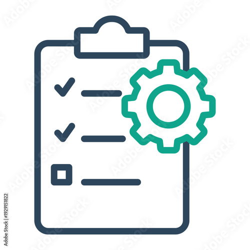 Planning icon. Line icon style. Icon related to schedule. success elements vector illustration. Transparent background