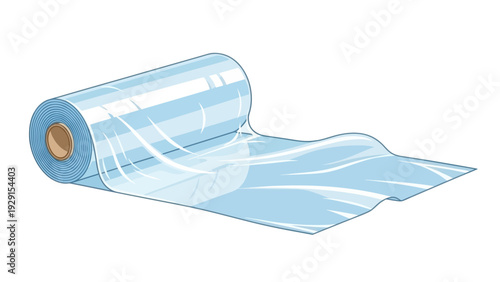 Roll of Clear Plastic Wrap for Food Storage