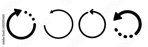 Photos Recycle symbol circle, recycling icons, reuse