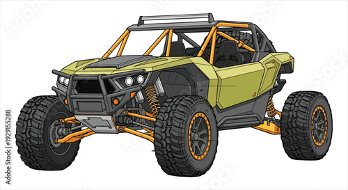Off-Road Buggy Blueprint – Adventure Terrain Vehicle CAD Technical Drawing