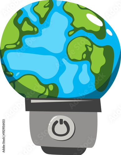 Earth Hour Illustration