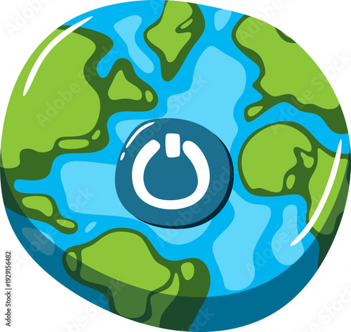 Earth Hour Illustration