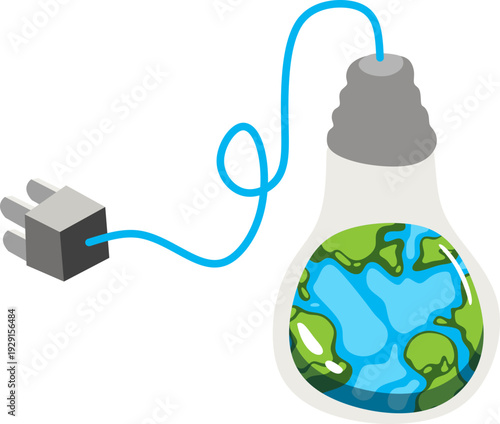 Earth Hour Illustration