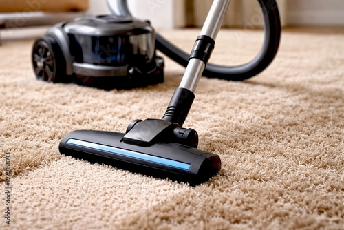 vacuum cleaner on a carpet