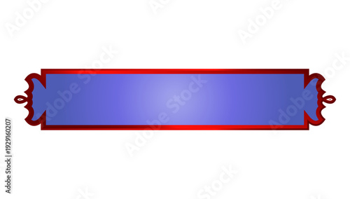 luxury blue arabic islamic text box title frame border