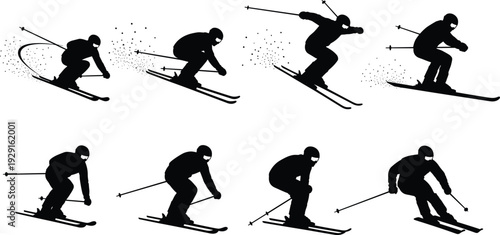 Spooky Halloween night silhouette with haunted castle, flying witch, bats, howling wolf, creepy tree, cemetery, and jack o lantern pumpkins vector