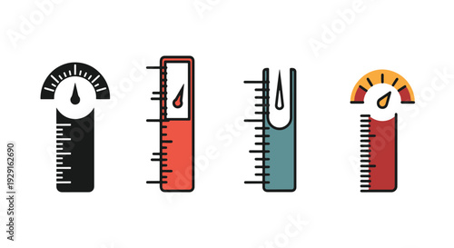 Height Gauge Line modern abstract minimal