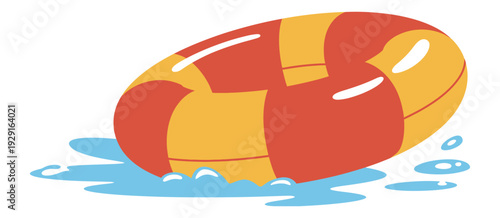 Cartoon Lifebuoy Vector Illustration