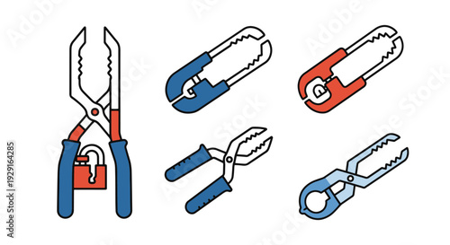 Locking Tongs Line minimal modern color