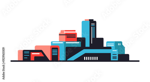 Modern Architectural Design of a Futuristic Building Complex