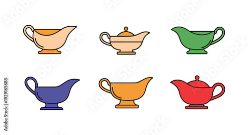 Gravy Boat Line art creative abstract