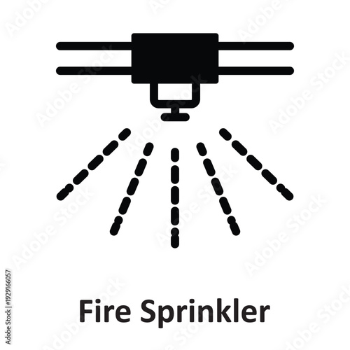  Fire Sprinkler Vector icon which can easily modify or edit