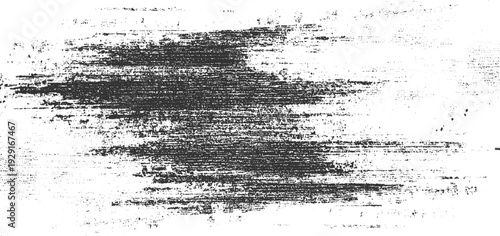 Dark textured horizontal brush strokes on white background abstract pattern grunge