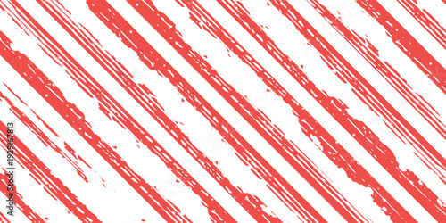 Seamless hand painted red gingham check pattern with soft watercolor texture. Warm cheerful plaid background ideal for fabric, wallpaper, packaging, stationery, kitchen and summer designs