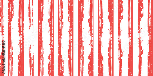 Seamless hand painted red gingham check pattern with soft watercolor texture. Warm cheerful plaid background ideal for fabric, wallpaper, packaging, stationery, kitchen and summer designs