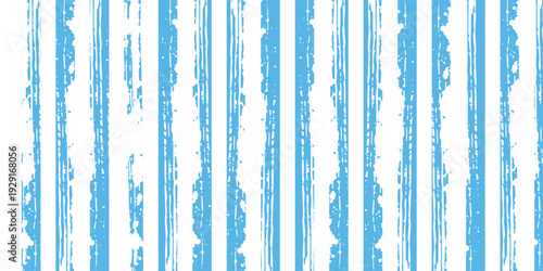 Beautiful seamless pattern with blue watercolor stripes. hand painted brush strokes, striped background. Vector illustration.