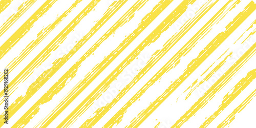 Beautiful seamless pattern with Orange yellow watercolor stripes. hand painted brush strokes, striped background. Vector illustration.