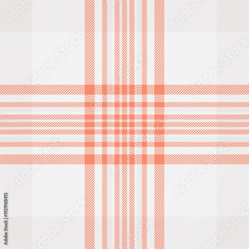 Advertisement fabric texture tartan, household seamless textile background. Newborn plaid pattern vector check in white and red colors.