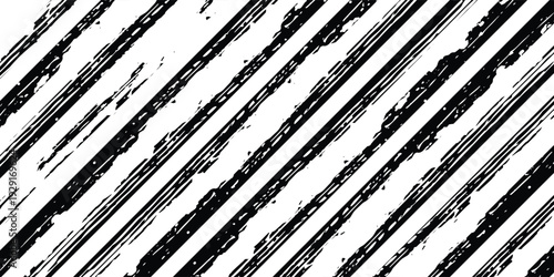 Beautiful seamless pattern with black and white watercolor stripes