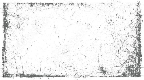 Grungy distressed texture overlay with scratches and speckles on white background grunge