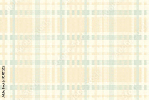 Africa seamless tartan texture, infant background check plaid. Golf textile pattern fabric vector in light and ivory colors.