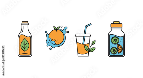Natural Drink Line soft tone design