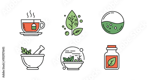 Herbal Infusion Line clean modern tone