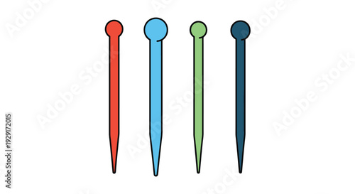 Knitting Needles clean abstract modern