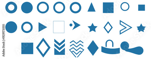 Flèche and Arrow Bullet List Icons with Stylish Vector Arrow Points, Perfect for PowerPoint Slide Layouts and Presentations.