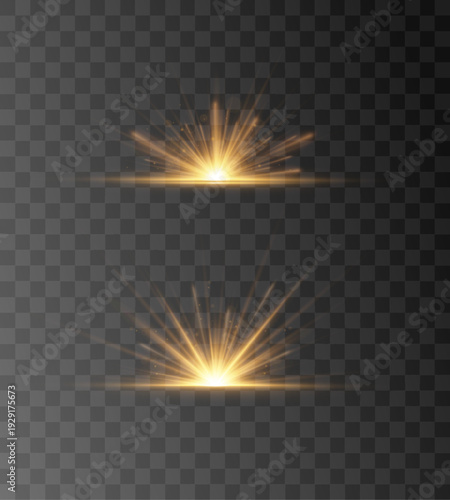 Golden streaks cascade across a radiant white background, forming dynamic light patterns. Subtle sparkles float along the flowing beams. Perfect for futuristic or tech visuals.