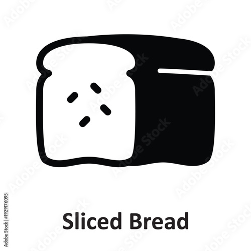 Sliced Bread Vector Icon which can easily modify or edit