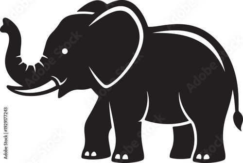 Elephant vector elephant illustration elephant clipart silhouttee cute elephant graphic