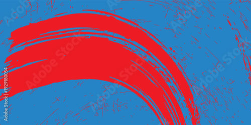 Red blue brush stroke pattern car sticker abstract banner sporty lines red blue color combination brush stroke pattern grunge motorsport racing design.