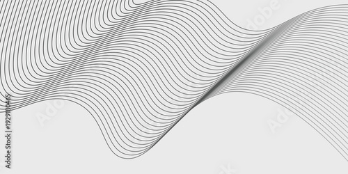 Abstract vector background with black wavy lines. EPS10