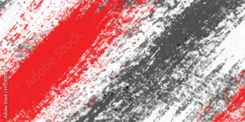 Vintage red and white fabric texture with a grunge paint pattern featuring winter ice crystals and cold water drops on a clean nature surface