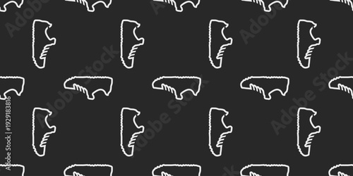 sport shoes seamless pattern background vector illustration. monochrome style shoes icon illustration