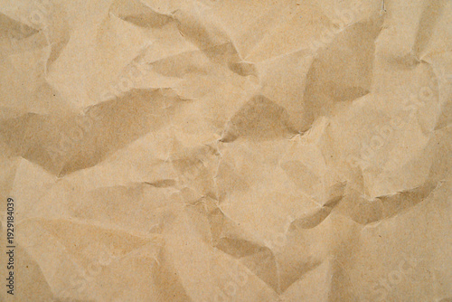 Recycle Paper Texture background. Crumpled Old kraft paper abstract shape background with space paper for text high resolution