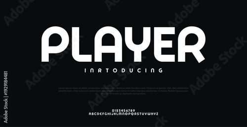 Sports Modern Bold Font. Regular Italic Number Typography urban style alphabet fonts for fashion, sport, technology, digital, movie, logo design, vector illustration
