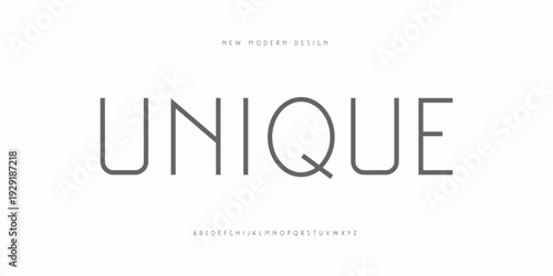 Unique Abstract Minimal modern alphabet fonts. Typography minimalist urban digital fashion future creative logo font. vector illustration
