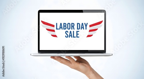 Labor day sale event celebrating hard work and savings