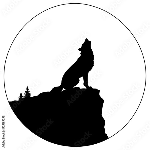 A lonely call of the wild echoing against a paper moon