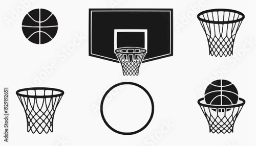 basketball basket vector