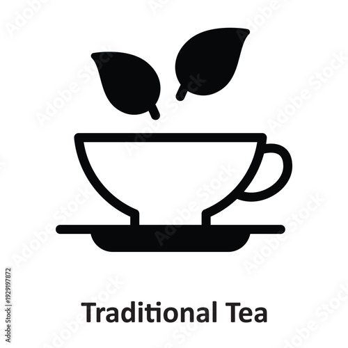 Traditional Tea Vector Icon which can easily modify or edit